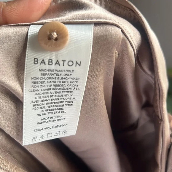 Aritzia Babaton Refined Satin Cargo Pant - Picture 11 of 15